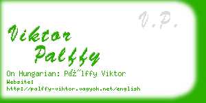 viktor palffy business card